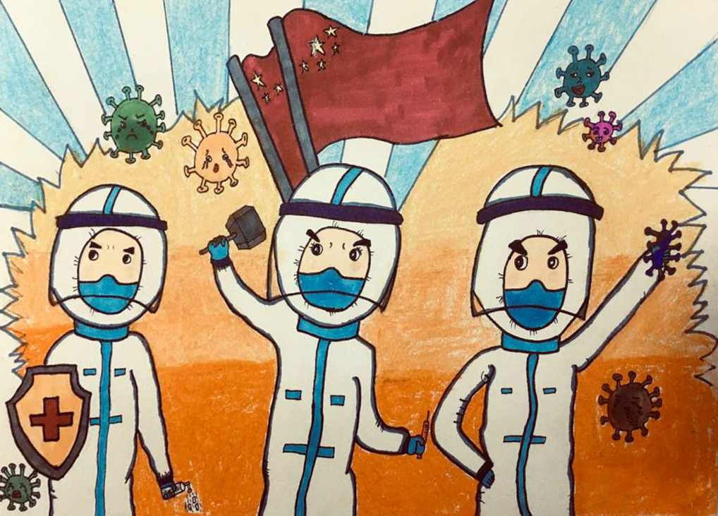 “疫情當(dāng)前，孩子們有‘畫’說”作品展播（三十九）