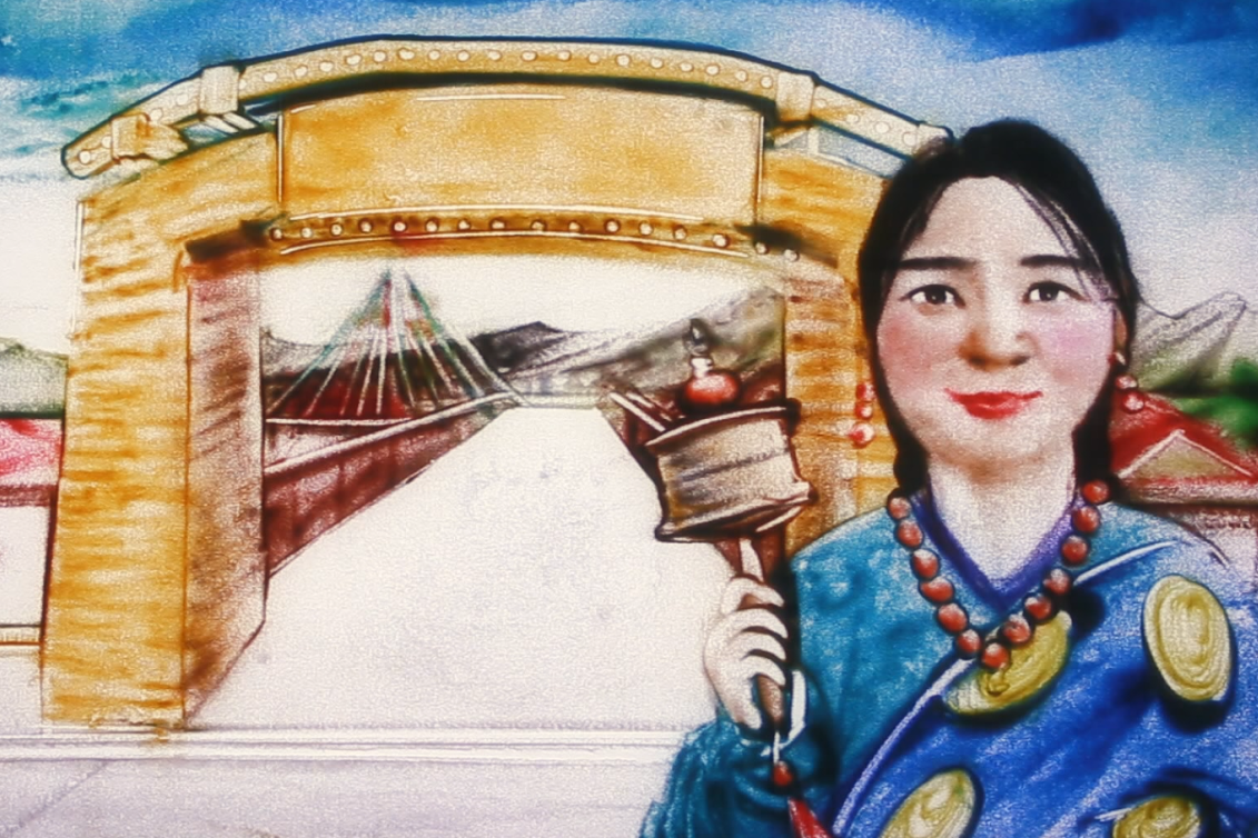 沙畫|奮力追夢！2020決戰(zhàn)脫貧攻堅“甘肅卷”