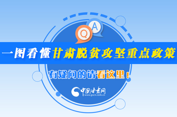 一圖看懂甘肅脫貧攻堅重點(diǎn)政策，有疑問的請看這里！