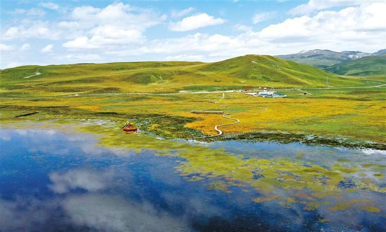 甘肅旅游丨秋日尕海湖 青山綠水美如畫(huà)