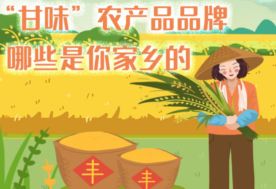 一圖帶你了解“甘味”農(nóng)產(chǎn)品品牌 ，哪些是你家鄉(xiāng)的？