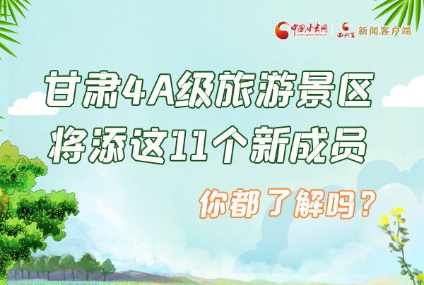 圖解|甘肅4A級(jí)旅游景區(qū)將添這11個(gè)新成員 你都了解嗎？