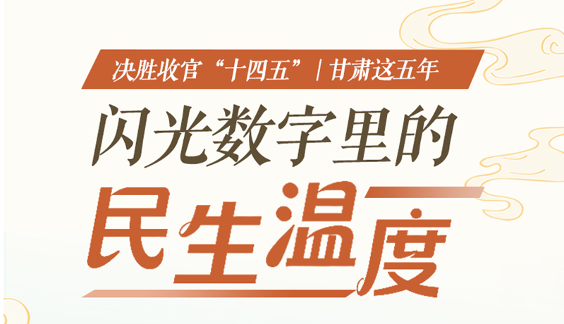 長圖|甘肅這五年·閃光數(shù)字里的民生溫度